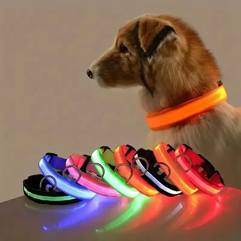Tech Dog Accessories - Nylon LED Nachtveiligheid Knipperend Glow In
