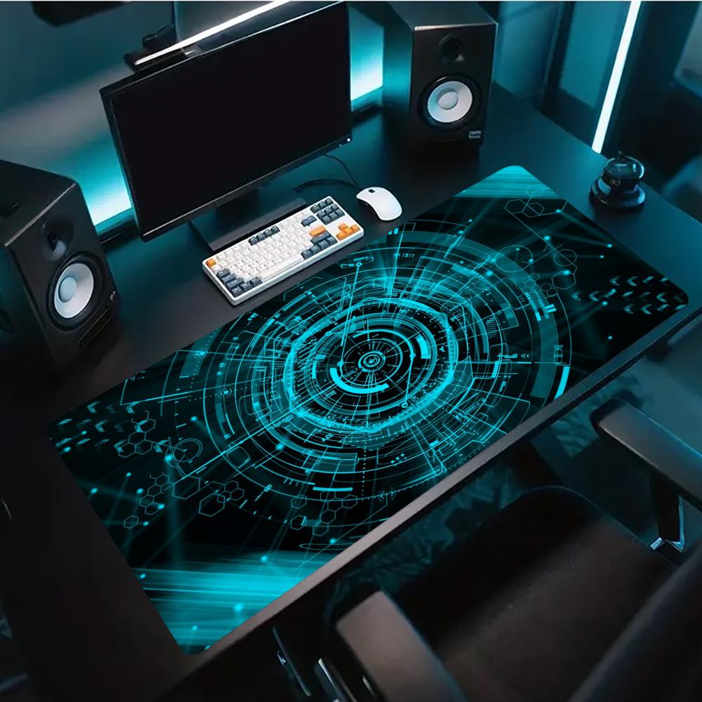 Tech Accessories For Laptop - Blue Tech Circuit Cyber ​​Pattern Grote