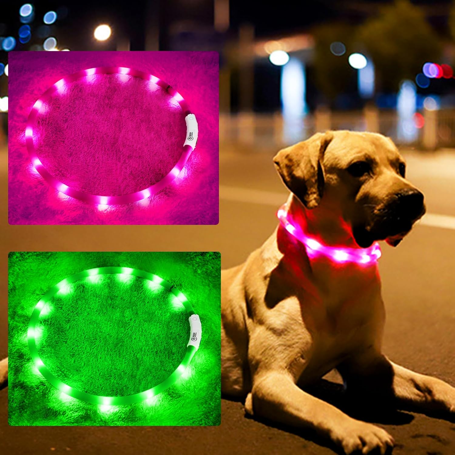 Siliconen LED-hondenhalsband,  - Tech Dog Accessories recensie en prijs