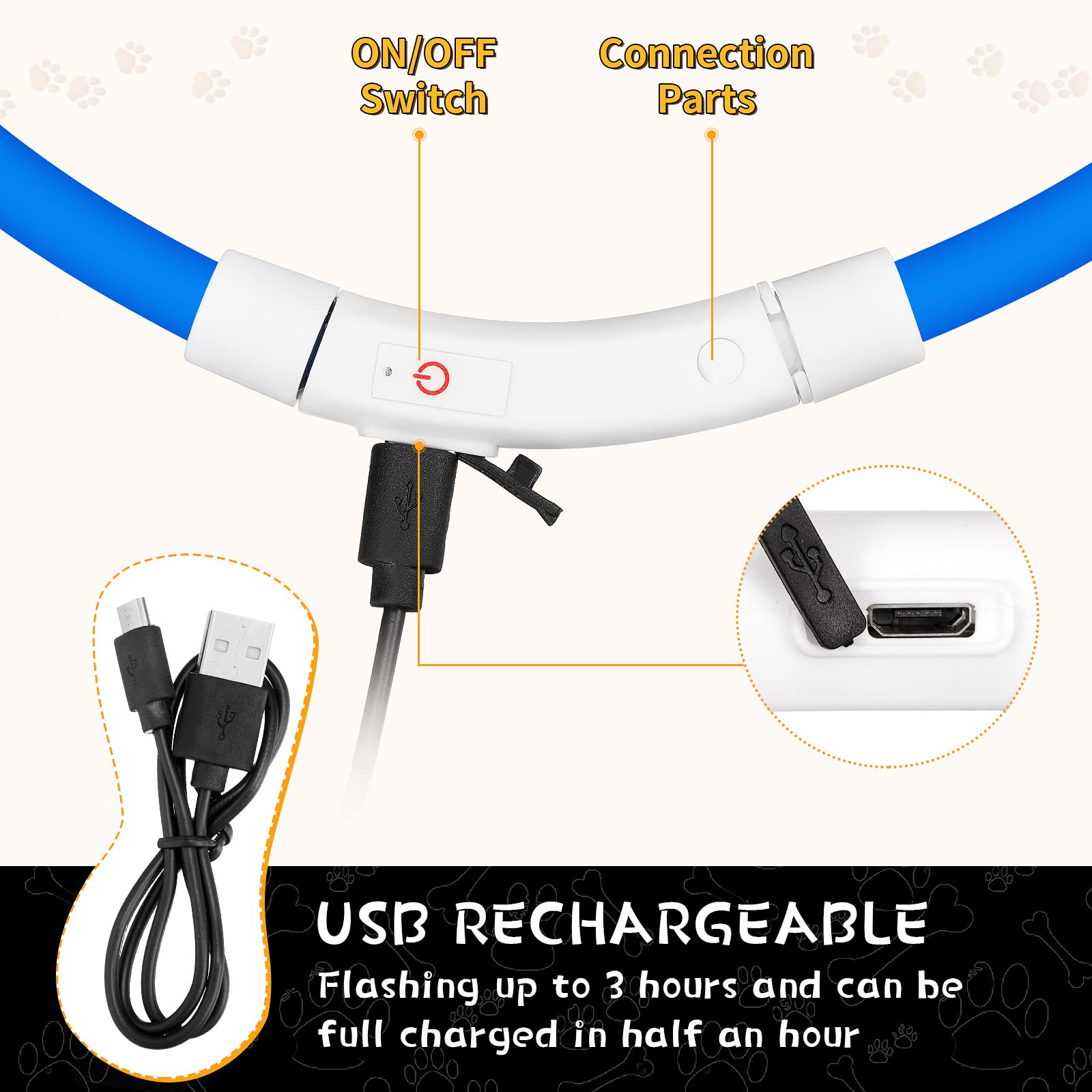 Siliconen LED-halsband Oplaadb - Tech Dog Accessories recensie en prijs