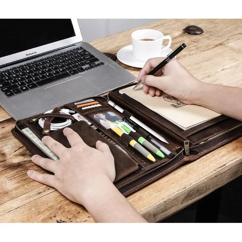 Leren tabletopbergtas voor App - Tech Accessories Tablet recensie en prijs