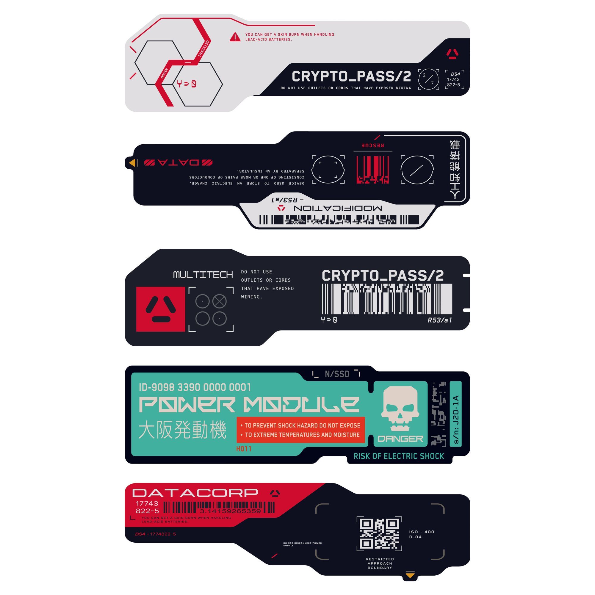 Cyberpunk Tech QR-code vinyl s - Tech Accessories For Laptop recensie en prijs