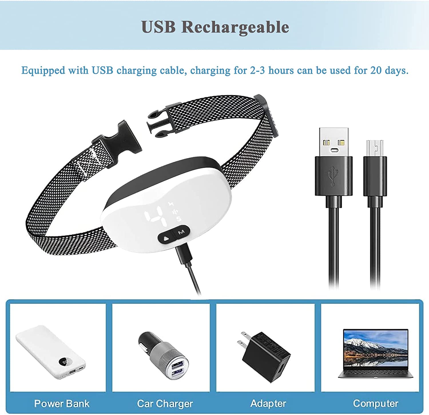 Anti-blafhalsband Elektrische  - Tech Dog Accessories recensie en prijs